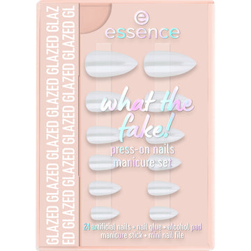 essence what the fake! PRESS-ON NAILS manicure set 01 GLAZED 28pcs